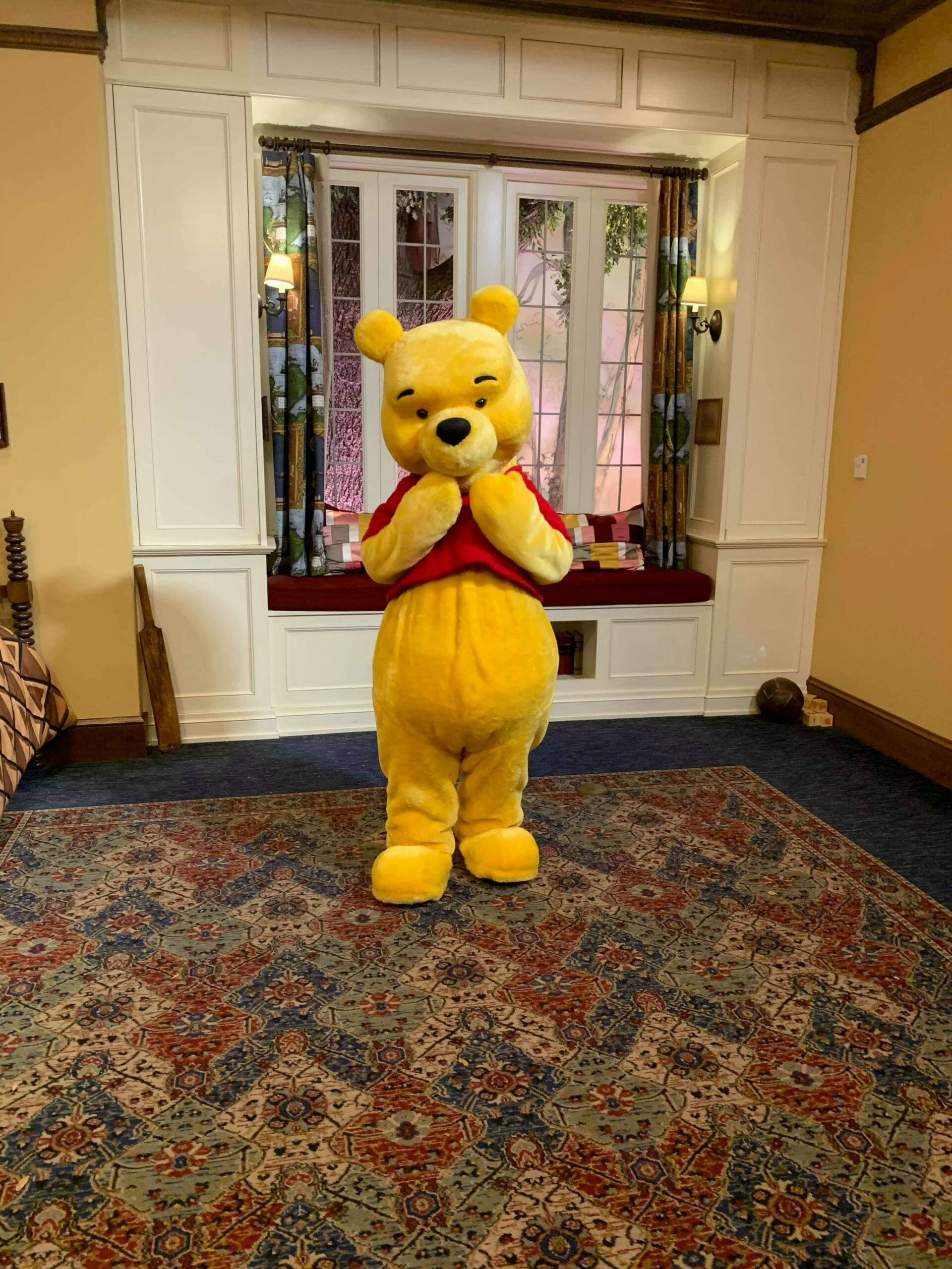 Meet Winnie the Pooh in Christopher Robins Bedroom at the UK Pavilion
