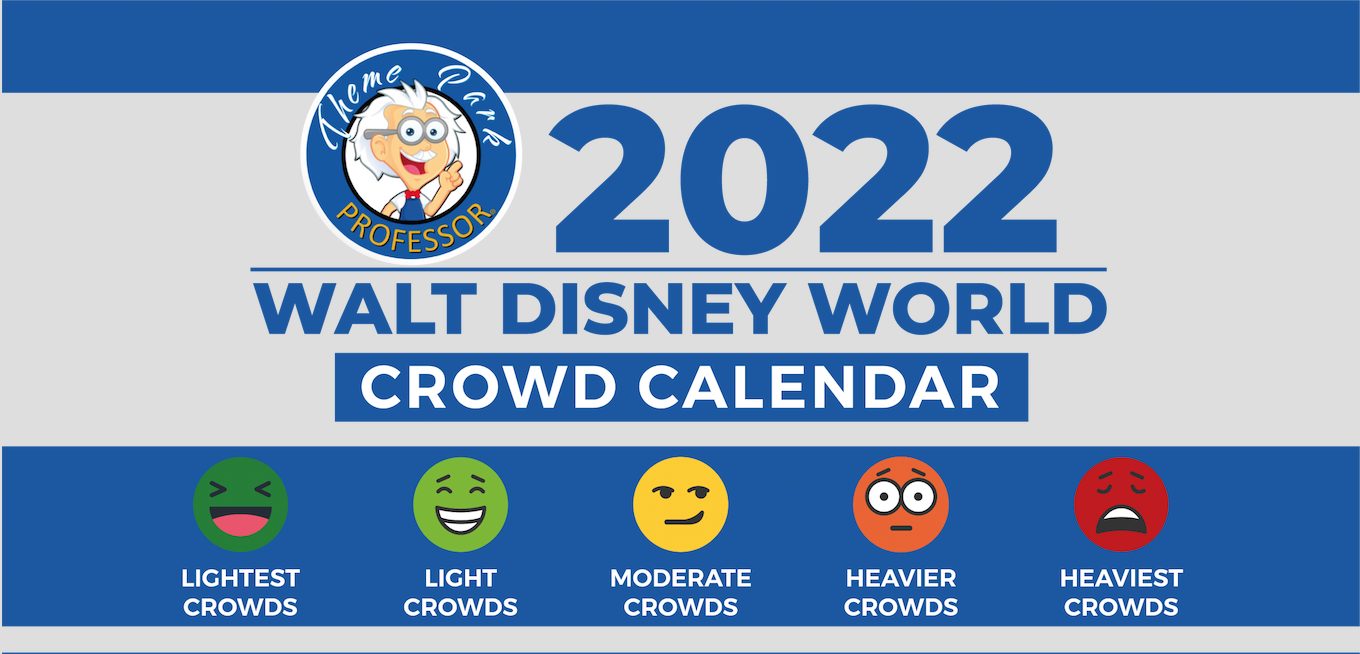 Disney World Crowd Calendar 2022 2022 Walt Disney World Crowd Calendar - Theme Park Professor