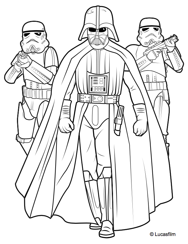 Star Wars Coloring Pages to Print or Do Digitally   Theme ...